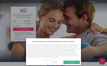 Capture d’écran du site be2