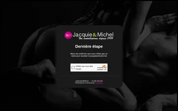 Capture d’écran du site Jacquie et Michel