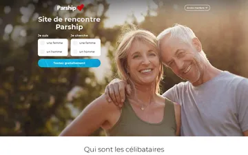 Capture d’écran du site Parship